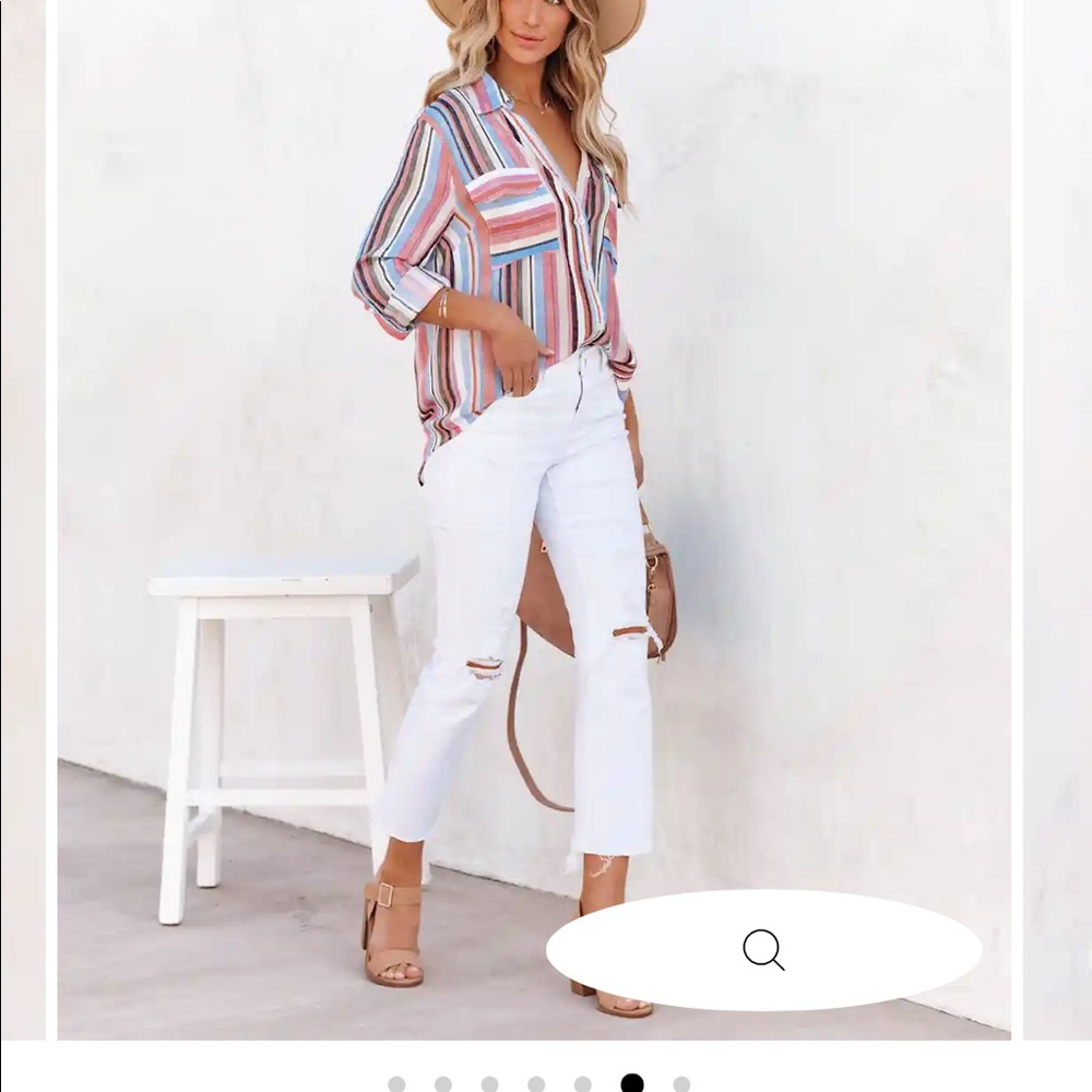 Vici Multicolor Button Down - image 3